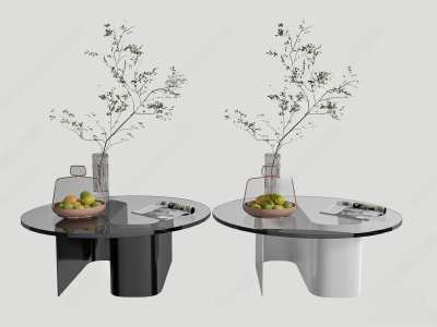 现代茶几3D模型下载